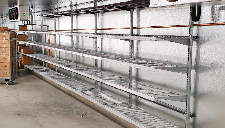 Galvanized Cooler Shelves