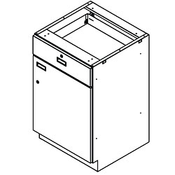 Pharmacy Metal Cabinet Single Door, Single Drawer Unit