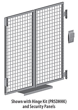 PRSD2X2-(NW)(NH)(OPT)-Pallet Rack Security Doors